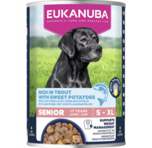 Eukanuba Senior hondenvoer met forel en zoete aardappelen voor grote en middelgrote rassen