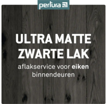 Ultra matte zwarte lak voor eiken binnendeuren