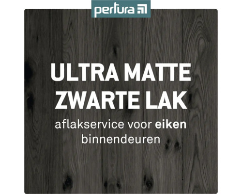 Ultra matte zwarte lak voor eiken binnendeuren