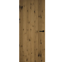 Houten deur met horizontale handgreep