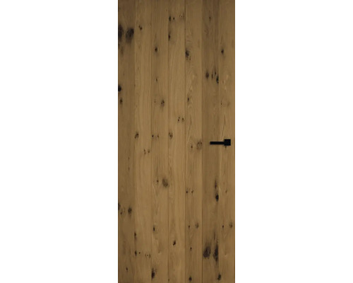 Houten deur met horizontale handgreep