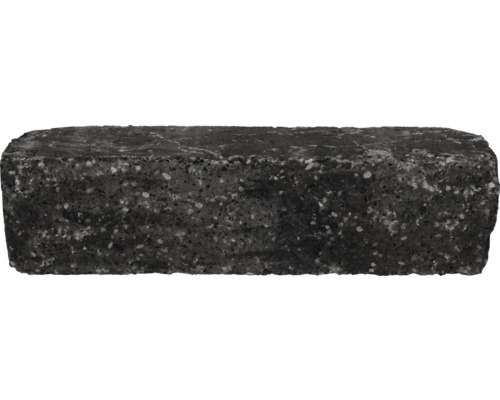 EXCLUTON muursteen Granibiels getrommeld nero 60 x 14 x 15 cm Donkere straatsteen