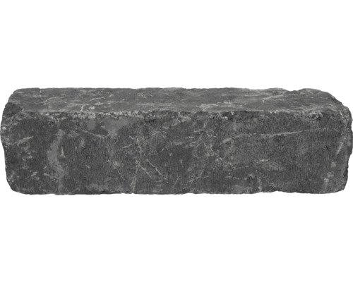 EXCLUTON muursteen Linia excellence getrommeld grijs zwart 60 x 15 x 15 cm Grijze straatsteen van steen