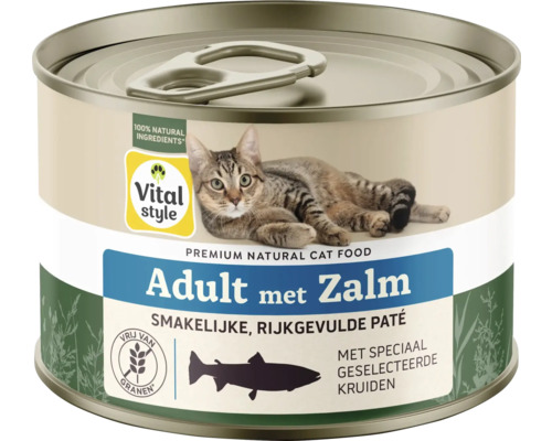 Kattenvoer blik Adult met Zalm