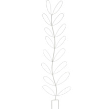 Decoratieve metalen plant met gestileerd bladmotief als tuindecoratie