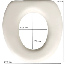 Toiletbril met maatvoering