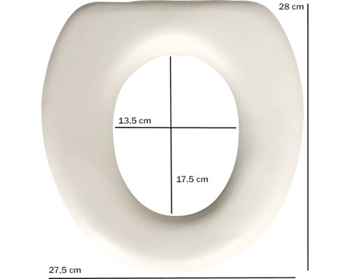 ADOB Wc-bril Kinder "soft" wit Toiletbril met maatvoering