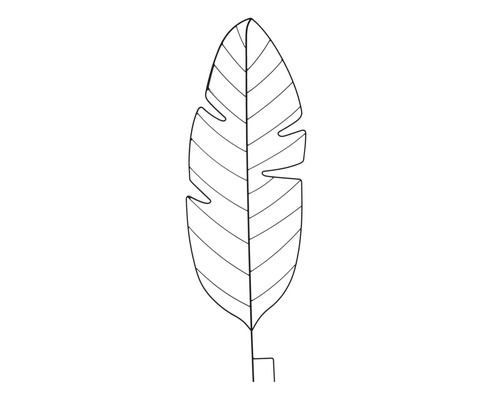 Decoratief blad silhouet voor binnenshuis