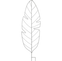 Decoratief bladfiguur van metaal