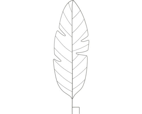 Decoratief bladfiguur van metaal