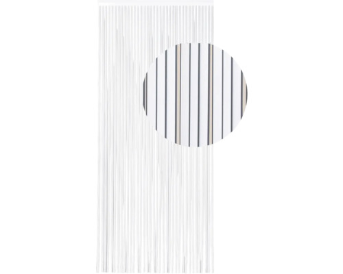 DEGOR Deurgordijn lamellen Tira grijs 90x215 cm Gordijn van koorden met patroon