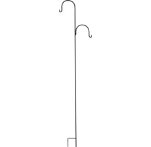 Metalen plantenhanger met twee haken voor de tuin