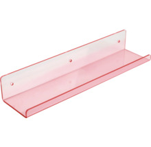 Wandplank van kunststof met boorgaten