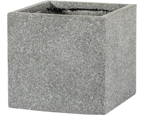 Vierkante plantenbak van steen