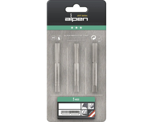 Alpen draadtappen set in blisterverpakking