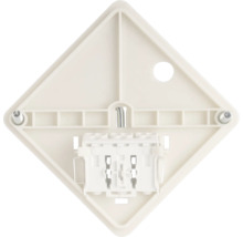 Onderkant van een vierkante afdekking voor elektrische installatie