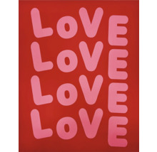 Decoratief schilderij met het woord Liefde.