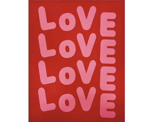 Decoratief schilderij met het woord Liefde.