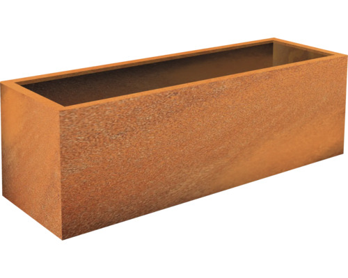 PALATINO Plantenbak Lotte met wielen Metaal bruin H 54,5 cm Rechthoekige plantenbak van metaal