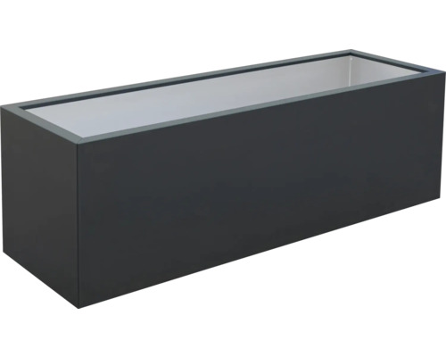 PALATINO Plantenbak Lotte met wielen Metaal antraciet H 54,5 cm Rechthoekige plantenbak voor de tuin of het terras