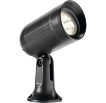 Zwarte led-tuinspot met grondspies