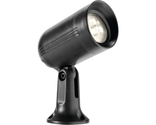 Zwarte led-tuinspot met grondspies