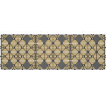 Kunststof composiet tegels met houtlook