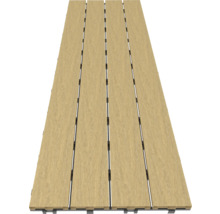 Houten terras met tand- en groefverbinding