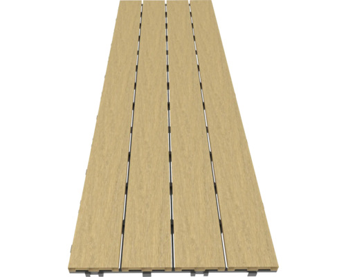 Houten terras met tand- en groefverbinding