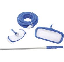 Zwembadreinigingsset met slang, borstel, schepnet en telescopische stang