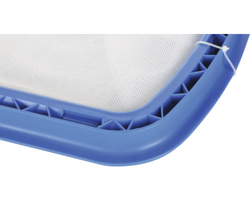 Zwembadschepnet met blauw frame en wit net