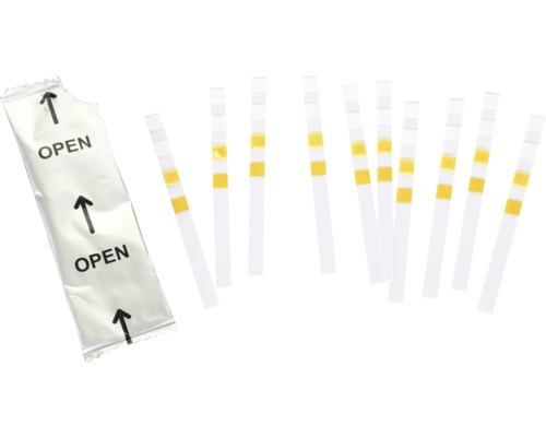 Teststrips met gebruiksaanwijzing