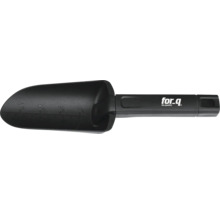 Kunststof tuinschep met for_q logo