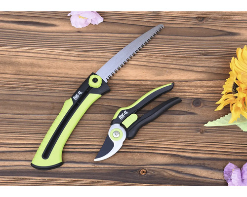 Tuinset bestaande uit takkenzaag en snoeischaar