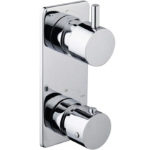 Verchroomde douchekraan met temperatuurregelaar