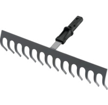 Metalen hark met kunststof handgreep voor de tuin