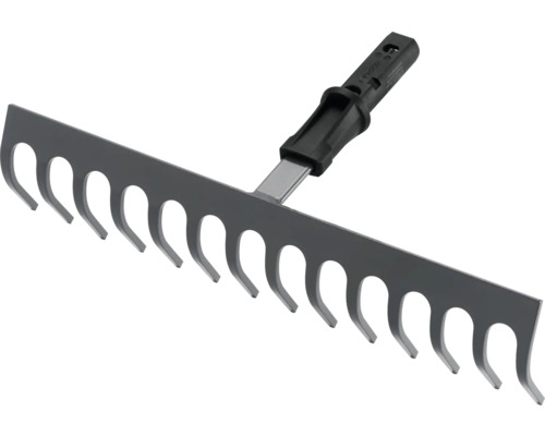 Metalen hark met kunststof handgreep voor de tuin