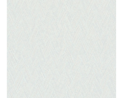 Wit behang met visgraatmotief