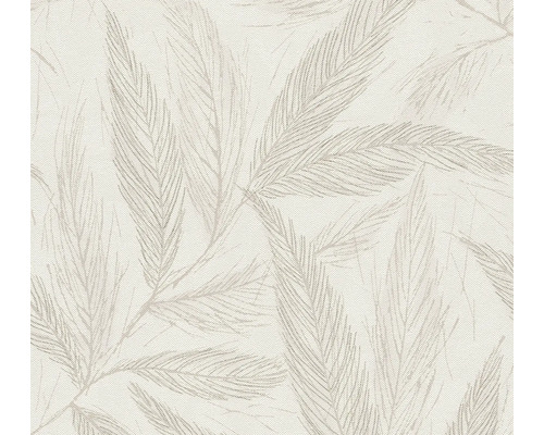 Behang met bladerenpatroon