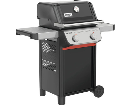 Weber Spirit gasbarbecue met twee branders, thermometer en zijtafels