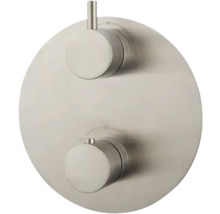 Thermostatische mengkraan voor het regelen van waterstroom en temperatuur