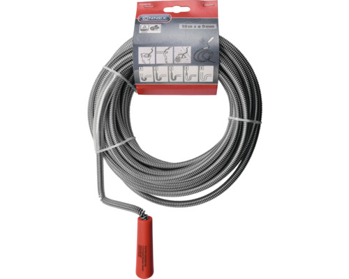 Afvoerspiraal, tien meter lang en negen millimeter diameter