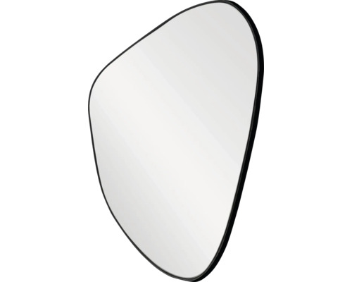 Onregelmatige spiegel met zwarte lijst