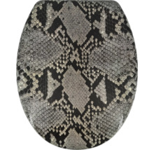 Toiletbril met slangenpatroon