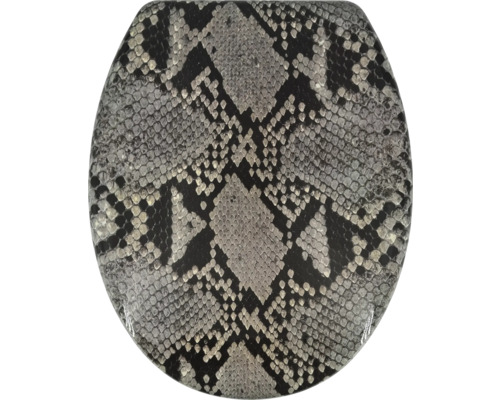 Toiletbril met slangenpatroon