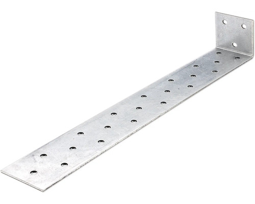 ALBERTS Betonanker plat 400x40x40 mm verzinkt Metalen hoekverbinder met gaten