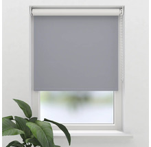 Grijs rolgordijn op raam met kettingbediening