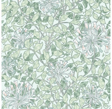 Bloempatroon met bladeren en bloesems