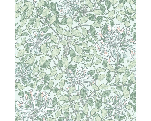 Bloempatroon met bladeren en bloesems