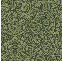 Behang met eikenblad- en eikelpatroon